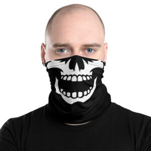 Living Braindead White Skull Mask Neck Gaiter