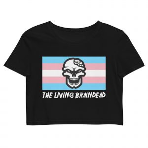 Living Braindead Trans Pride Organic Crop Top